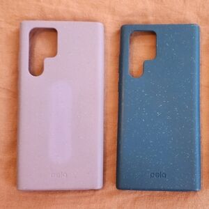 Eco-Friendly Used Phone Case Set - Green, Blue, Purple